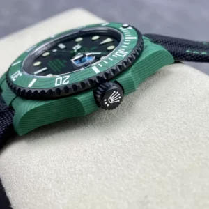 ĐỒNG HỒ NAM ROLEX SUBMARINER REPLICA CAO CẤP MÀU XANH LÁ VSF 40MM 3 ĐỒNG HỒ NAM ROLEX SUBMARINER REPLICA CAO CẤP MẶT SỐ ĐEN VỎ XANH 40MM