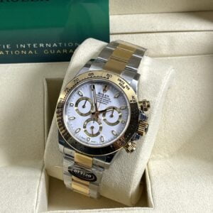 ĐỒNG HỒ NAM ROLEX DAYTONA REPLICA CAO CẤP MẶT SỐ TRẮNG DÂY DEMI BTF 40MM 2 ĐỒNG HỒ NAM ROLEX DAYTONA REPLICA CAO CẤP MẶT SỐ TRẮNG MÀU DEMI 40MM