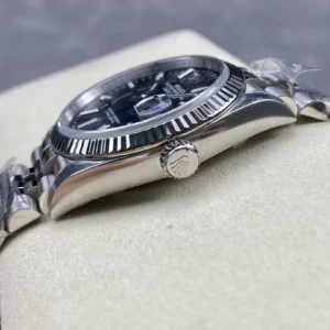 ROLEX DATEJUST COPIES WATCHES BLACK DIAL INDEX HOURS CLEAN FACTORY 36MM 3 ĐỒNG HỒ NAM ROLEX DATEJUST CLEAN REPLICA CAO CẤP NIỀNG KHÍA 36MM