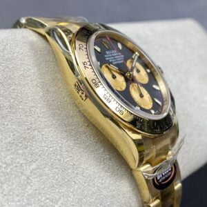 ĐỒNG HỒ NAM ROLEX DAYTONA REPLICA MẶT SỐ ĐEN BEZEL MÀU VÀNG BTF 40MM 3 ĐỒNG HỒ NAM ROLEX DAYTONA REPLICA MẶT SỐ ĐEN BEZEL MÀU VÀNG 40MM