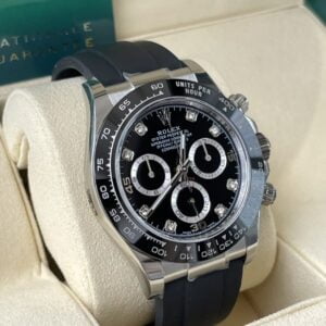 ĐỒNG HỒ NAM ROLEX DAYTONA REPLICA MẶT SỐ ĐEN DÂY CAO SU BTF 40MM 3 ĐỒNG HỒ NAM ROLEX DAYTONA REPLICA MẶT SỐ ĐEN DÂY CAO SU KHỎE KHOẮN 40MM