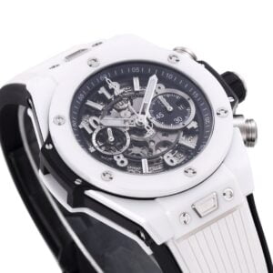 ĐỒNG HỒ NAM HUBLOT BIG BANG VỎ GỐM DÂY CAO SU TRẮNG TRẺ TRUNG 45MM 1 ĐỒNG HỒ NAM HUBLOT BIGBANG VỎ GỐM DÂY CAO SU TRẮNG TRẺ TRUNG 45MM