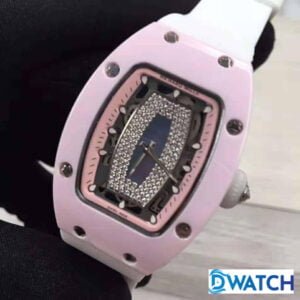 ĐỒNG HỒ NỮ MÀU HỒNG RICHARD MILLE 007 REPLICA 1:1 CAO CẤP 31x45MM 1 ĐỒNG HỒ NỮ MÀU HỒNG RICHARD MILLE 007 REPLICA 1:1 CAO CẤP 31x45MM