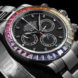 ĐỒNG HỒ NAM ROLEX DAYTONA REPLICA CAO CẤP MẶT SỐ ĐEN DIW 40MM 3 ĐỒNG HỒ NAM ROLEX DAYTONA REPLICA CAO CẤP MẶT SỐ ĐEN THIẾT KẾ 40MM