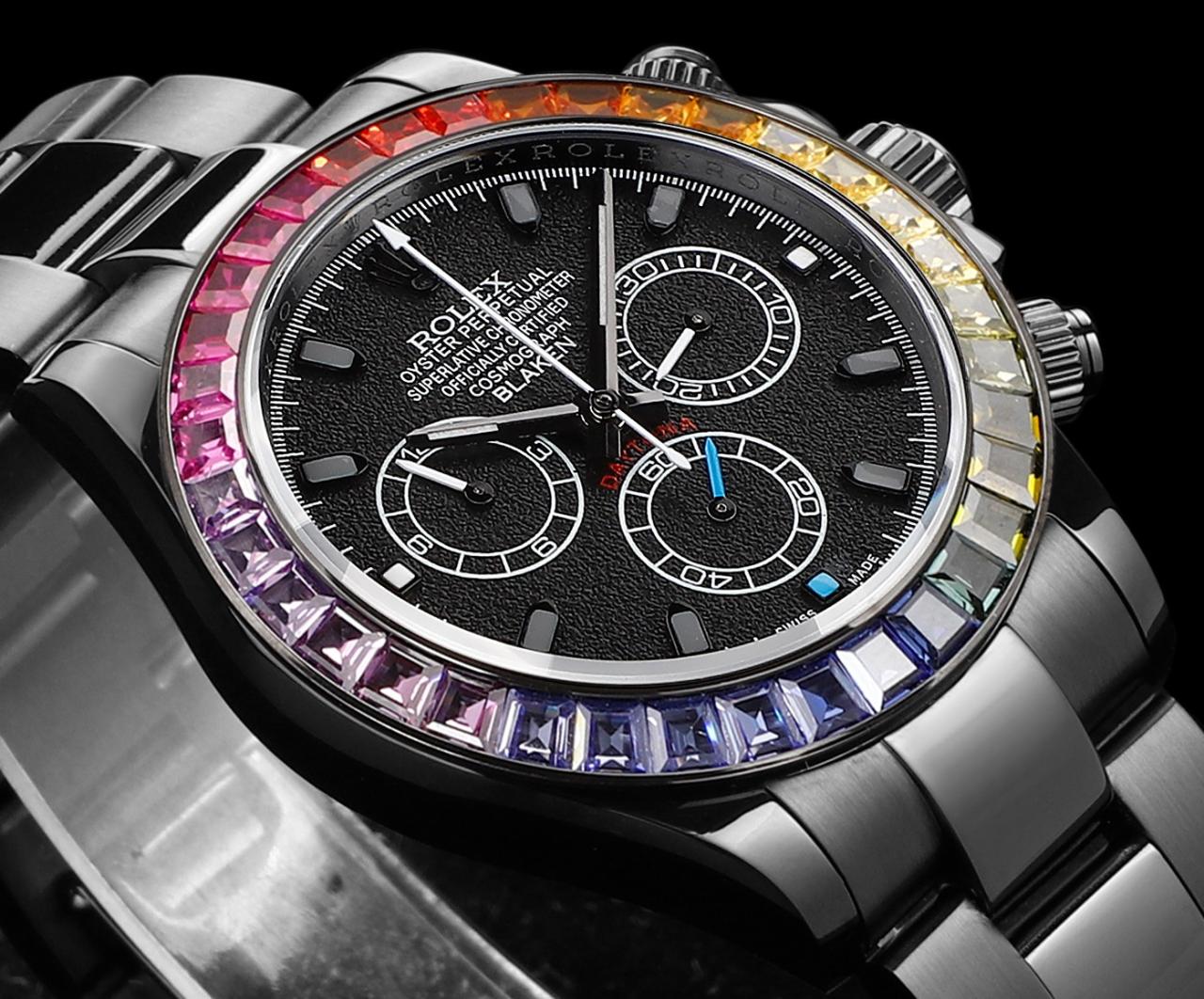 ĐỒNG HỒ NAM ROLEX DAYTONA REPLICA CAO CẤP MẶT SỐ ĐEN THIẾT KẾ 40MM ĐỒNG HỒ NAM ROLEX DAYTONA REPLICA CAO CẤP MẶT SỐ ĐEN THIẾT KẾ 40MM