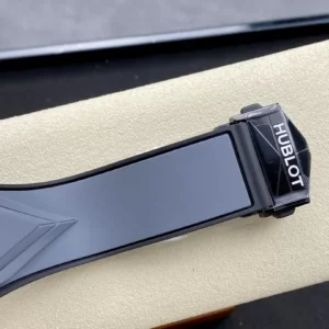 HUBLOT BIG BANG SANG BLEU REPLICA WATCHES GREY CERAMIC RUBBER STRAP 45MM 5 ĐỒNG HỒ NAM HUBLOT BIGBANG REPLICA CAO CẤP LỘ CƠ 5 KIM CAO CẤP 45MM