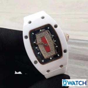 ĐỒNG HỒ RICHARD MILLE 007 NỮ MÁY CƠ MÀU TRẮNG REPLICA 1:1 CAO CẤP 31x45MM 2 ĐỒNG HỒ RICHARD MILLE 007 NỮ MÁY CƠ MÀU TRẮNG REPLICA 1:1 CAO CẤP 31x45MM