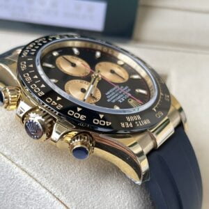 ĐỒNG HỒ NAM ROLEX DAYTONA REPLICA CAO CẤP DÂY CAO SU BT FACTORY 40MM 2 ĐỒNG HỒ NAM ROLEX DAYTONA REPLICA CAO CẤP MẶT SỐ ĐEN DÂY CAO SU 40MM