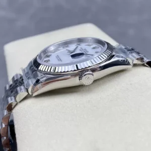ROLEX DATEJUST BEST COPIES WATCH WHITE DIAL ROMAN HOURS VS FACTORY 36MM 2 ĐỒNG HỒ NAM ROLEX DATEJUST REPLICA CAO CẤP MẶT SỐ TRẮNG NIỀNG KHÍA 36MM