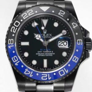 ĐỒNG HỒ NAM ROLEX BLAKEN GMT-MASTER ll REPLICA 1:1 GS V4 40MM 1 ĐỒNG HỒ NAM ROLEX BLAKEN GMT-MASTER ll REPLICA CỌC SỐ DẠ QUANG 40MM