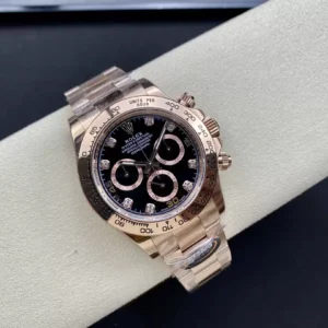 ĐỒNG HỒ NAM ROLEX DAYTONA REPLICA 1:1 MẶT SỐ ĐEN CỌC ĐÍNH ĐÁ BT 40MM 1 ĐỒNG HỒ NAM ROLEX DAYTONA REPLICA 1:1 MẶT SỐ ĐEN CỌC SỐ ĐÍNH ĐÁ 40MM
