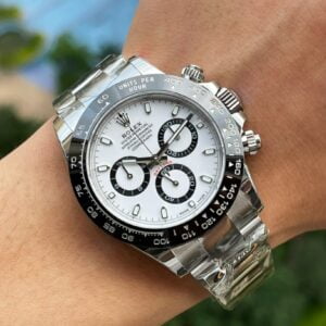 ĐỒNG HỒ NAM ROLEX DAYTONA REPLICA 1:1 MẶT SỐ TRẮNG BT FACTORY 40MM 5 ĐỒNG HỒ NAM ROLEX DAYTONA REPLICA 1:1 MẶT SỐ TRẮNG BEZEL ĐEN 40MM