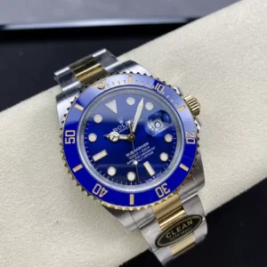 ĐỒNG HỒ NAM ROLEX SUBMARINER REPLICA MẶT SỐ XANH VỎ THÉP MẠ VÀNG 41MM 1 ĐỒNG HỒ NAM ROLEX SUBMARINER REPLICA MẶT SỐ XANH VỎ THÉP MẠ VÀNG 41MM