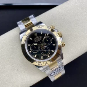 ĐỒNG HỒ NAM ROLEX DAYTONA CLEAN FACTORY REPLICA BEZEL MẠ VÀNG 40MM 1 ĐỒNG HỒ NAM ROLEX DAYTONA CLEAN FACTORY REPLICA BEZEL MẠ VÀNG 40MM