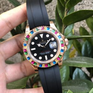 ĐỒNG HỒ NAM ROLEX YACHT-MASTER MÀU ROSE GOLD REPLICA CAO CẤP 40MM 2 ĐỒNG HỒ CƠ NAM MÀU ROSE GOLD ROLEX YACHT-MASTER REPLICA 1:1 CAO CẤP 40MM