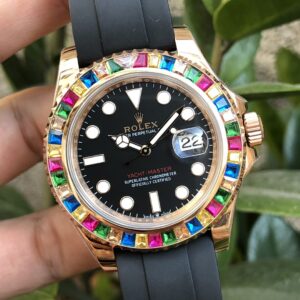 ĐỒNG HỒ NAM ROLEX YACHT-MASTER MÀU ROSE GOLD REPLICA CAO CẤP 40MM 3 ĐỒNG HỒ CƠ NAM MÀU ROSE GOLD ROLEX YACHT-MASTER REPLICA 1:1 CAO CẤP 40MM
