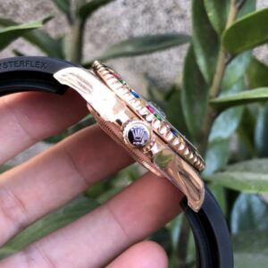 ĐỒNG HỒ NAM ROLEX YACHT-MASTER MÀU ROSE GOLD REPLICA CAO CẤP 40MM 5 ĐỒNG HỒ CƠ NAM MÀU ROSE GOLD ROLEX YACHT-MASTER REPLICA 1:1 CAO CẤP 40MM