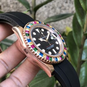 ĐỒNG HỒ NAM ROLEX YACHT-MASTER MÀU ROSE GOLD REPLICA CAO CẤP 40MM 4 ĐỒNG HỒ CƠ NAM MÀU ROSE GOLD ROLEX YACHT-MASTER REPLICA 1:1 CAO CẤP 40MM