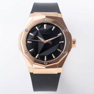 ĐỒNG HỒ NAM HUBLOT ORLINSKI REPLICA 1:1 VÀNG HỒNG DÂY CAO SU ĐEN 40MM