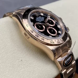 ĐỒNG HỒ NAM ROLEX DAYTONA REPLICA 1:1 MẶT SỐ ĐEN CỌC ĐÍNH ĐÁ BT 40MM 2 ĐỒNG HỒ NAM ROLEX DAYTONA REPLICA 1:1 MẶT SỐ ĐEN CỌC SỐ ĐÍNH ĐÁ 40MM