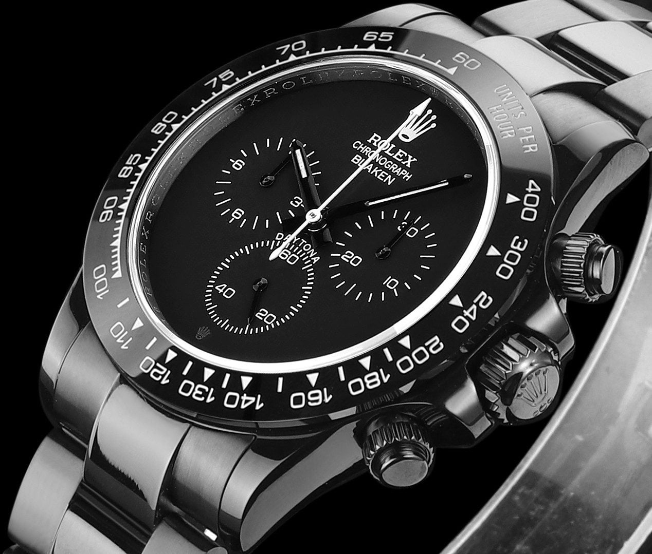 ĐỒNG HỒ NAM ROLEX DAYTONA REPLICA 1:1 MẶT SỐ ĐEN 6 KIM CAO CẤP 40MM ĐỒNG HỒ NAM ROLEX DAYTONA REPLICA 1:1 MẶT SỐ ĐEN 6 KIM CAO CẤP 40MM