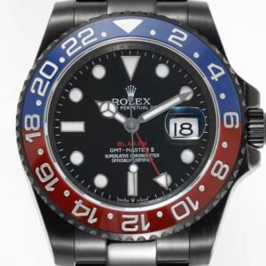ĐỒNG HỒ NAM ROLEX BLAKEN GMT-MASTER ll REPLIA 1:1 PEPSI GSF 40MM 1 ĐỒNG HỒ NAM ROLEX BLAKEN GMT-MASTER ll REPLIA 1:1 BEZEL ĐỎ XANH 40MM