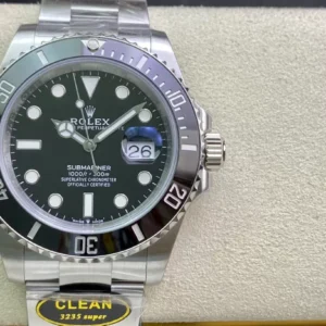 ĐỒNG HỒ NAM ROLEX SUBMARINER REP CAO CẤP MẶT SỐ ĐEN THÉP KHÔNG GỈ 41MM