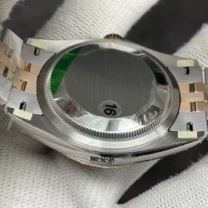 ROLEX DATEJUST LUXURY FAKE WATCHES TWO TONE GREY DIAL INDEX HOURS CLEAN FACTORY 36MM 4 ĐỒNG HỒ NAM ROLEX DATEJUST REP CAO CẤP NIỀNG KHÍA CỌC SỐ DẠ QUANG 36MM