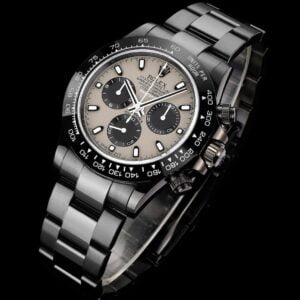 ĐỒNG HỒ NAM ROLEX DAYTONA REP CAO CẤP CỌC SỐ HAI MÀU ĐEN TRẮNG 40MM 1 ĐỒNG HỒ NAM ROLEX DAYTONA REP CAO CẤP CỌC SỐ HAI MÀU ĐEN TRẮNG 40MM
