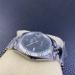 ROLEX DATEJUST BEST REPLICA WATCHES WIMBLEDON CLEAN FACTORY 41MM 4 ĐỒNG HỒ CƠ NAM ROLEX DATEJUST CLEAN FACTORY REPLICA 1:1 41MM