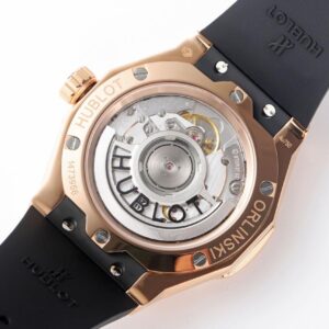 ĐỒNG HỒ NAM HUBLOT ORLINSKI REPLICA 1:1 VÀNG HỒNG APS FACTORY 40MM 4 ĐỒNG HỒ NAM HUBLOT ORLINSKI REPLICA 1:1 VÀNG HỒNG DÂY CAO SU ĐEN 40MM