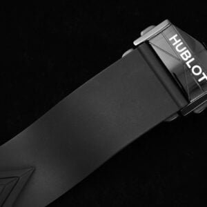 HUBLOT BIG BANG SANG BLEU GOOD IMITATION WATCHES BLACK CERAMIC RUBBER STRAP 45MM 4 ĐỒNG HỒ NAM HUBLOT BIGBANG REPLICA CAO CÁP THIẾT KẾ 5 KIM VÀNG HỒNG 45MM