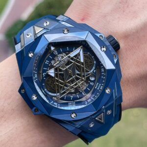 ĐỒNG HỒ NAM HUBLOT BIG BANG REP CAO CẤP THIẾT KẾ MÀU XANH CÁ TÍNH 45MM 5 ĐỒNG HỒ NAM HUBLOT BIGBANG REP CAO CẤP THIẾT KẾ MÀU XANH CÁ TÍNH 45MM