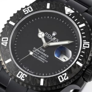 ROLEX SUBMARINER DIW BEST COPIES WATCHES ALL BLACK LUMIOUS HOURS FACTORY 40MM 1 ĐỒNG HỒ NAM ROLEX SUBMARINER REPLICA CAO CẤP BEZEL PHỦ DẠ QUANG 40MM