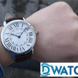 CARTIER RONDE LOUIS CARTIER WR007017 COPIES WATCH TW FACTORY 40MM 6 ĐỒNG HỒ NAM CARTIER RONDE LOUIS CARTIER WR007017 FAKE CAO CẤP NHÀ MÁY TW 40MM