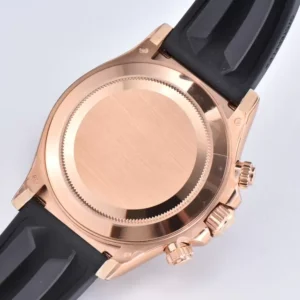 ROLEX DAYTONA BEST COPIES WATCHES CHOCOLATE DIAL INDEX HOURS RUBBER STRAP CLEAN FACTORY 40MM 4 ĐỒNG HỒ NAM ROLEX DAYTONA LEAN FACTORY REPLICA CAO CẤP PHỦ DẠ QUANG 40MM