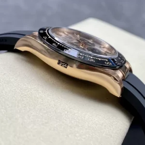 ROLEX DAYTONA IMITATION WATCHES ROSE GOLD PLATE INDEX HOURS OYSTER FLEX STRAP CLEAN FACTORY 40MM 3 ĐỒNG HỒ NAM ROLEX DAYTONA CLEAN REPLICA CAO CẤP DÂY CAO SU NĂNG ĐỘNG 40MM