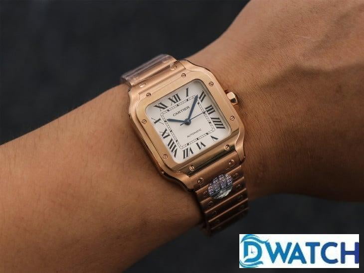 ĐỒNG HỒ NỮ CARTIER SANTOS WGSA0008 REPLICA CAO CẤP NHÀ MÁY BV MẠ VÀNG HỒNG 35MM ĐỒNG HỒ NỮ CARTIER SANTOS WGSA0008 REPLICA CAO CẤP NHÀ MÁY BV MẠ VÀNG HỒNG 35MM