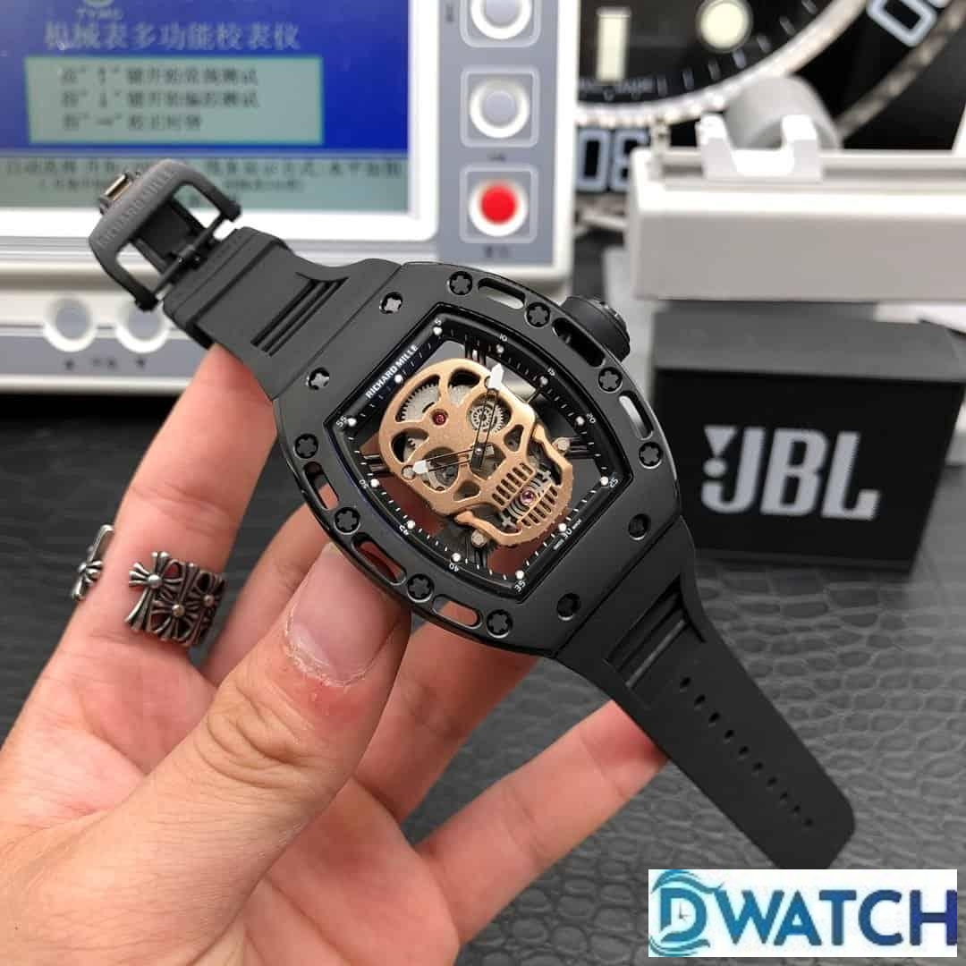ĐỒNG HỒ NAM RICHARD MILLE RM052-01 SUPER FAKE DÂY ĐEO CAO SU ĐEN 43MM ĐỒNG HỒ NAM RICHARD MILLE RM052-01 SUPER FAKE DÂY ĐEO CAO SU ĐEN 43MM