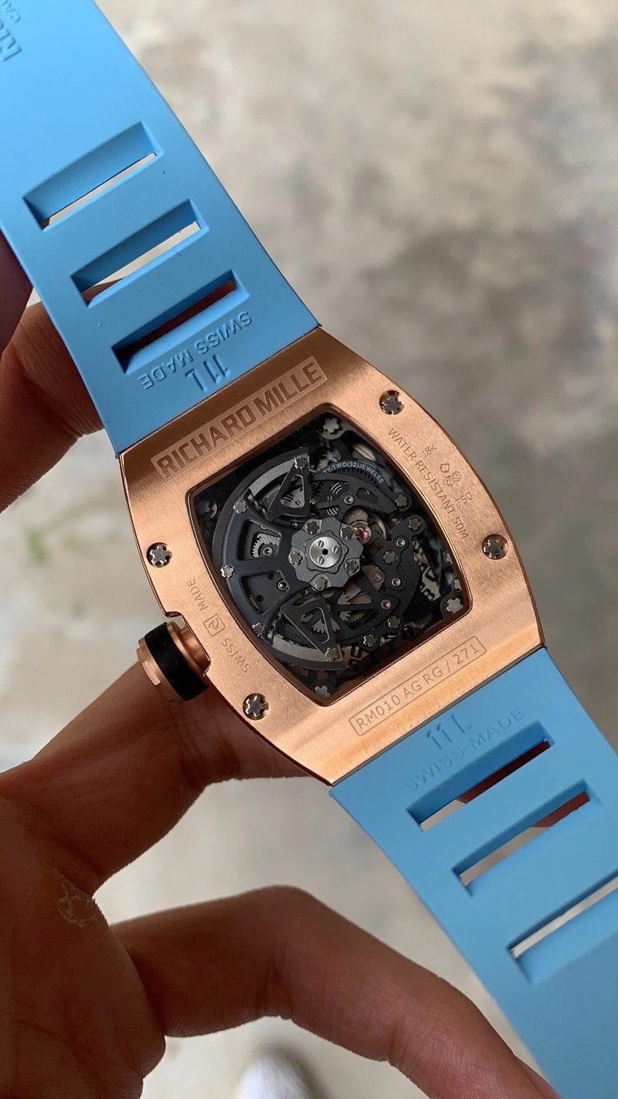 ĐỒNG HỒ NAM RICHARD MILLE RM010 FAKE CAO CẤP DÂY CAO SU MÀU XANH 41MM ĐỒNG HỒ NAM RICHARD MILLE RM010 FAKE CAO CẤP DÂY CAO SU MÀU XANH 41MM