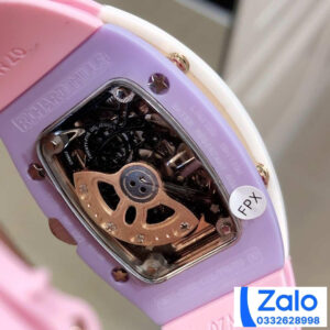 ĐỒNG HỒ NỮ RICHARD MILLE RM007-01 FAKE CAO CẤP VỎ TRẮNG DÂY HỒNG 36MM 3 ĐỒNG HỒ NỮ RICHARD MILLE RM007-01 FAKE CAO CẤP VỎ TRẮNG DÂY HỒNG 36MM