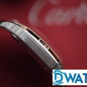 CARTIER SANTOS WSSA0009 REPLICA WATCHES WHITE DIAL STAINLESS STEEL LEATHER STRAP 40MM 3 ĐỒNG HỒ NỮ CARTIER SANTOS WSSA0009 FAKE CAO CẤP NHÀ MÁY V6 DÂY DA 40MM