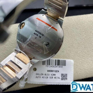 CARTIER BALLON BLUE WSBB0003 REPLICA WATCHES TWO TONE CHOCOLATE DIAL V6 FACTORY 42MM 4 ĐỒNG HỒ NAM CARTIER BALLON BLUE WSBB0003 FAKE 1:1 NHÀ MÁY V6 FACTORY 42MM