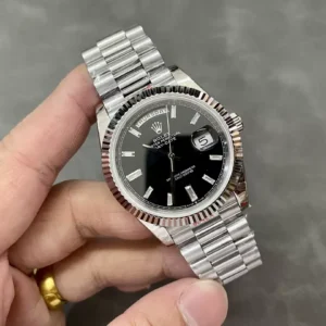 ĐỒNG HỒ NAM ROLEX DAY-DATE 228236 REPLICA CAO CẤP NHÀ MÁY GMF MẶT ĐEN 41MM 1 ĐỒNG HỒ NAM ROLEX DAY-DATE 228236 REPLICA CAO CẤP NHÀ MÁY GMF MẶT SỐ ĐEN 41MM