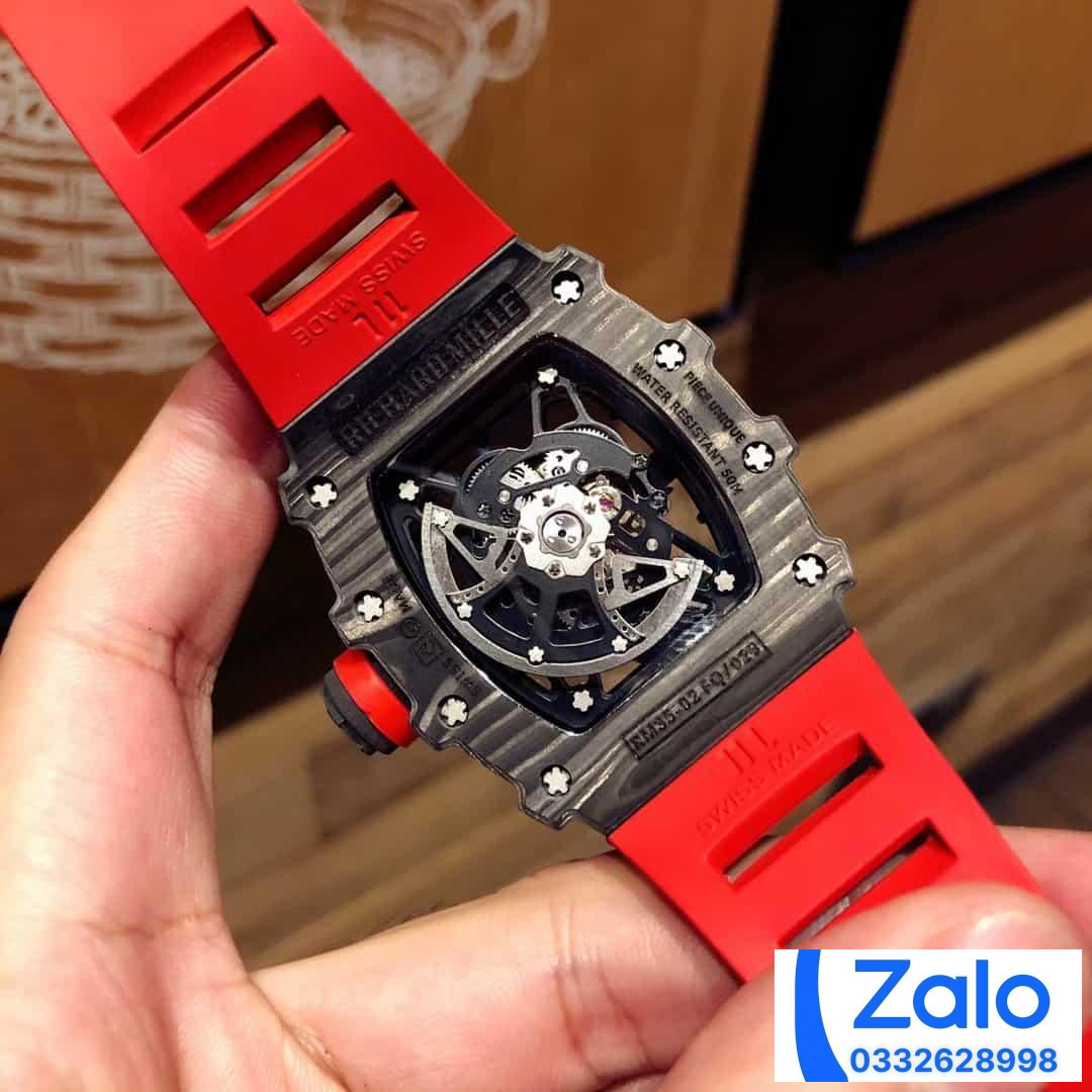 ĐỒNG HỒ NAM RICHARD MILLE RM35-02 FAKE CAO CẤP NHÀ MÁY Z DÂY ĐEO ĐỎ 44MM ĐỒNG HỒ NAM RICHARD MILLE RM35-02 FAKE CAO CẤP NHÀ MÁY Z DÂY ĐEO ĐỎ 44MM