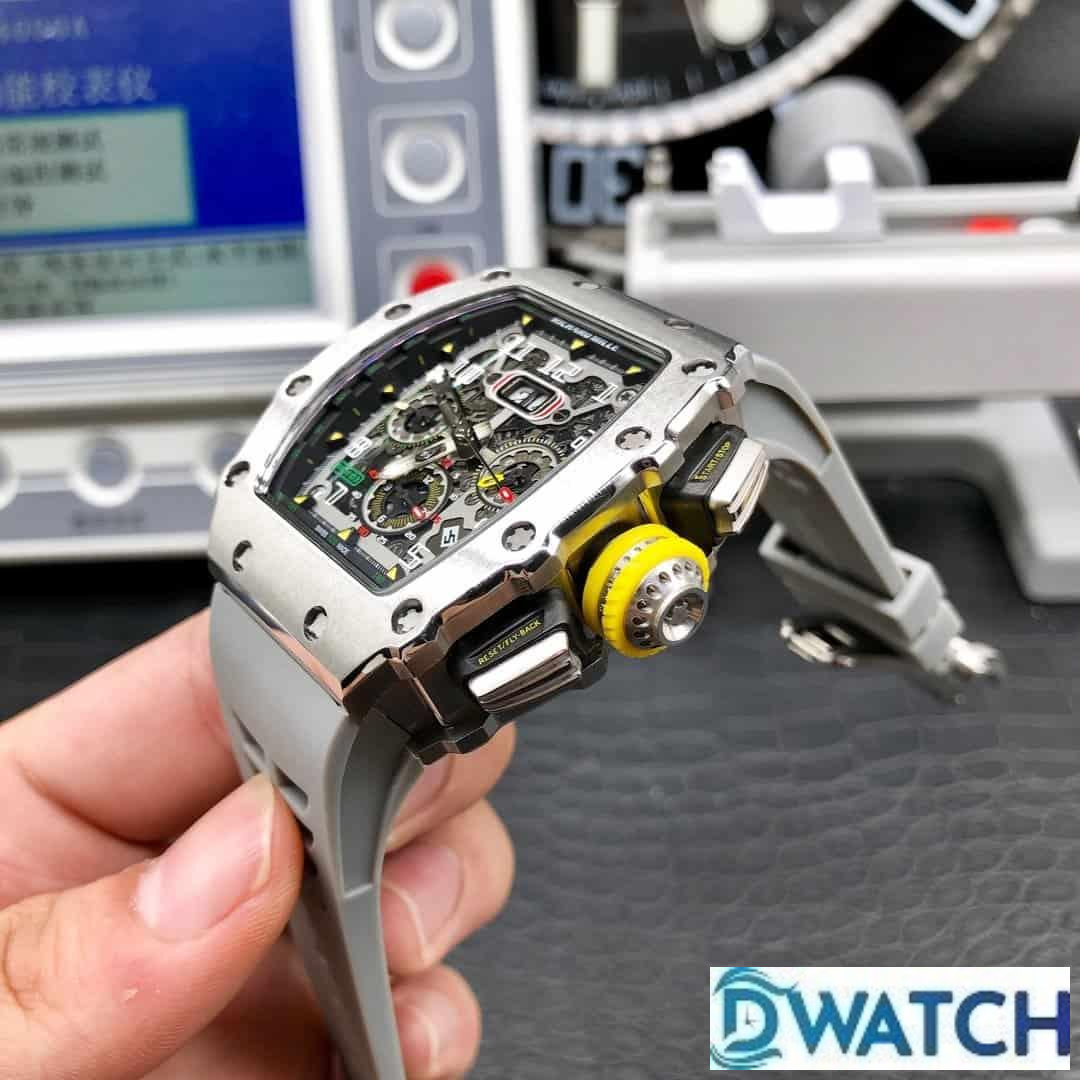 ĐỒNG HỒ NAM RICHARD MILLE RM11-03 FAKE 11 DÂY ĐEO GHI NÚM VÀNG 40MM ĐỒNG HỒ NAM RICHARD MILLE RM11-03 FAKE 11 DÂY ĐEO GHI NÚM VÀNG 40MM