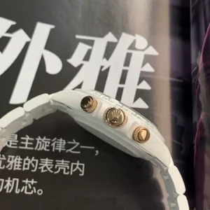 ĐỒNG HỒ NAM ROLEX DAYTONA REPLICA 1:1 NHÀ MÁY AET VỎ GỐM TRẮNG 40MM 2 ĐỒNG HỒ NAM ROLEX DAYTONA REPLICA 1:1 NHÀ MÁY AET VỎ GỐM TRẮNG 40MM