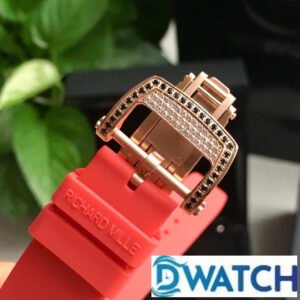 ĐỒNG HỒ NỮ RICHARD MILLE RM71-01 FAKE 1:1 ĐÍNH ĐÁ DÂY CAO SU ĐỎ 34MM 5 ĐỒNG HỒ NỮ RICHARD MILLE RM71-01 FAKE 1:1 ĐÍNH ĐÁ DÂY CAO SU ĐỎ 34MM