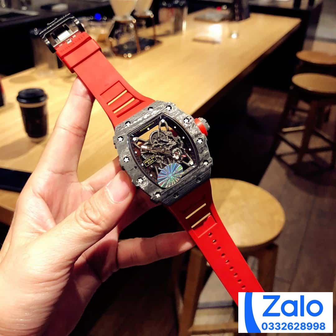 ĐỒNG HỒ NAM RICHARD MILLE RM35-02 FAKE CAO CẤP NHÀ MÁY Z DÂY ĐEO ĐỎ 44MM ĐỒNG HỒ NAM RICHARD MILLE RM35-02 FAKE CAO CẤP NHÀ MÁY Z DÂY ĐEO ĐỎ 44MM