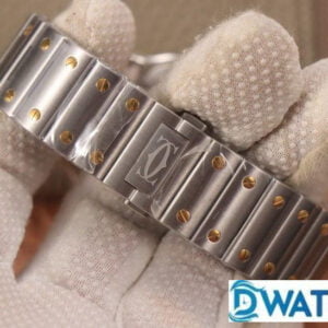 CARTIER SANTOS GOOD IMITATION WATCHES TWO TONE GOLD PLATE CASE BV FACTORY 40MM 5 ĐỒNG HỒ NAM CARTIER SANTOS W2SA0006 REPLICA CAO CẤP NHÀ MÁY BV VÀNG GOLD 40MM